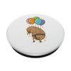 Kiwi Bird flying with Balloons PopSockets Adhesive PopGrip