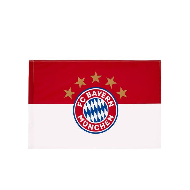 FC Bayern München Logo Fahne (90x60 cm, rot/weiss)