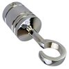 RopeServices UK 24mm Chrome Decking Rope Hook, Deck Post End Fixing Post Fitting