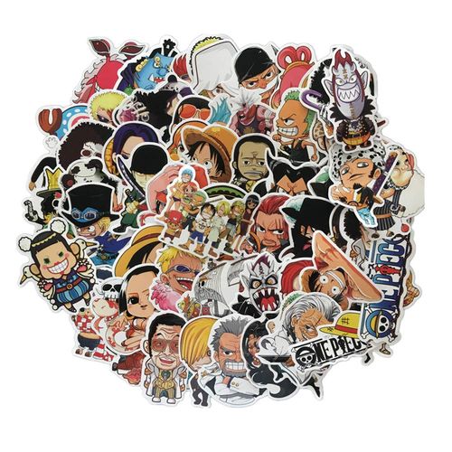 Homura Yu ONE PIECE Pirate King Stickers, 60 Stickers, Sticker Set, Waterproof Stickers, Brand, Suitcase Stickers, Favorite Suitcase, Guitars, Cars, Motorcycles, Bicycles, Helmets, Computers, Cell Phones, Notebooks