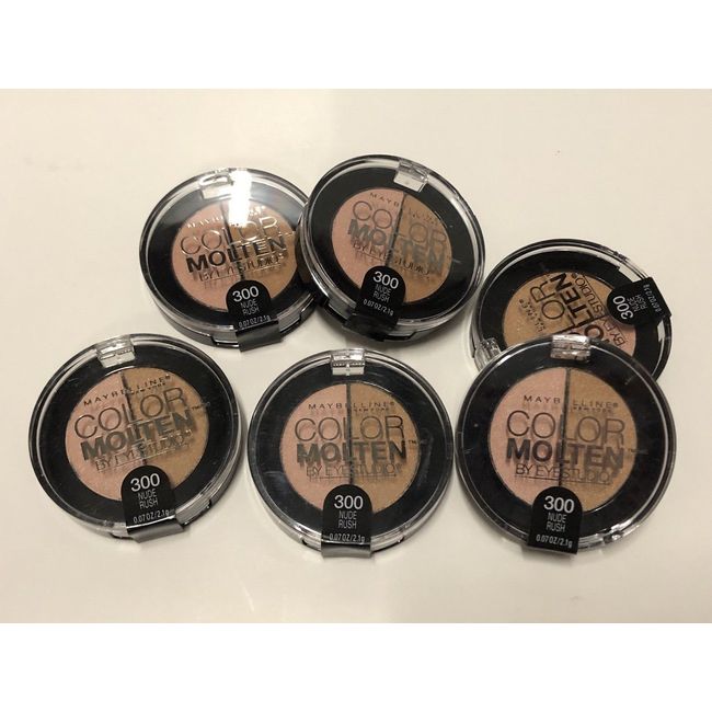 Maybelline by Eyestudio Color Molten Eye Shadow Duo #300 Nude Rush 6-Pack