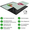 2 x Glass Hob Covers Ceramic Hob Chopping Board Splash Guard (Vegetables)