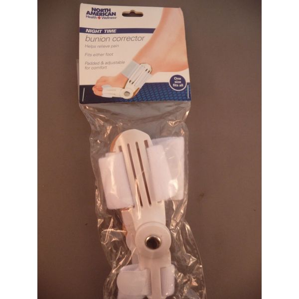 North American Health Wellness Night Time Bunion Corrector-One Size fits All-NEW