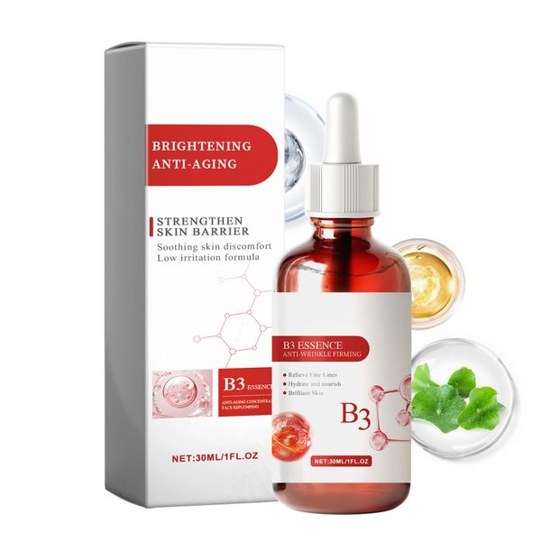 Vitamin B3 Niacinamide Serum, Brightening Anti-Aging Serum, Retinol B3 Anti Wrinkle Serum, Hydrating Serum for Dry Skin, Age Spot Remover, Strengthen Skin Barrier, Relieve Redness, Enhance Elasticity