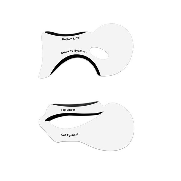 Eyeliner Stencil - Eyeshadow Guide, Smokey Cat, Quick Eye Makeup Tool Set