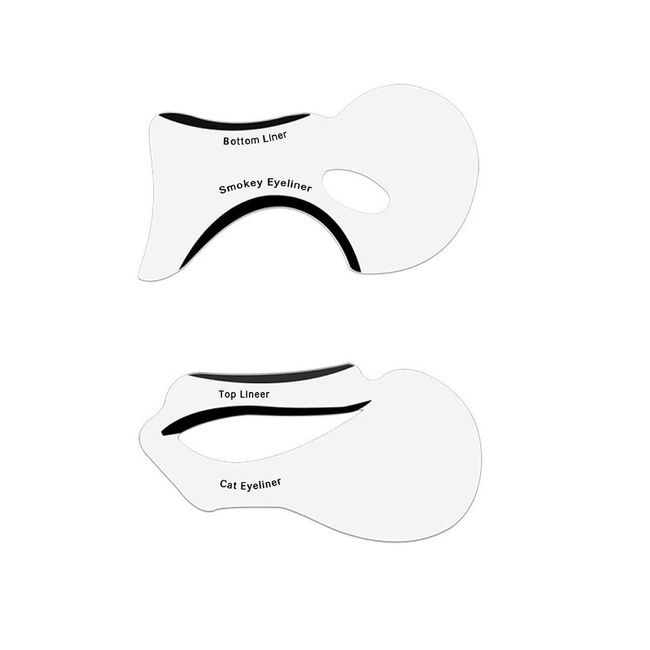 Eyeliner Stencil - Eyeshadow Guide, Smokey Cat, Quick Eye Makeup Tool Set