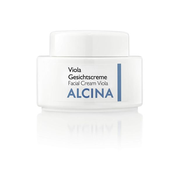 ALCINA Viola Gesichtscreme - Trockene Haut - Reduziert trockenheitsbedingten Juckreiz - Bewahrt vor Schuppenbildung - 1 x 100 ml