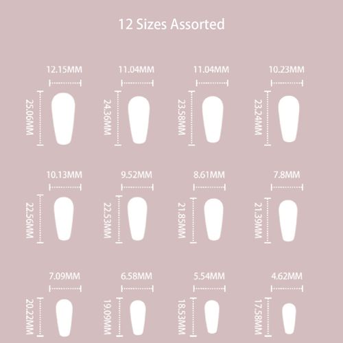 24pcs Short Coffin False Nails Pink Stick on Nails Gradient Press on Nails Removable Glue-on Nails Full Cover Acrylic Fake Nails Women Girls Nail Art Accessories