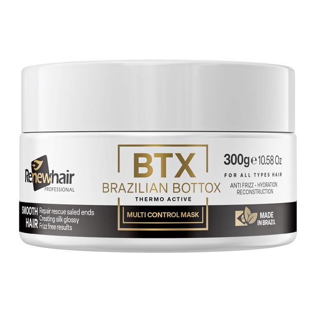 Renew Hair Professional Hair Mask BTX 300g Botosmart Brazilian Treatment Anti Frizz Thermo Active Multi Control