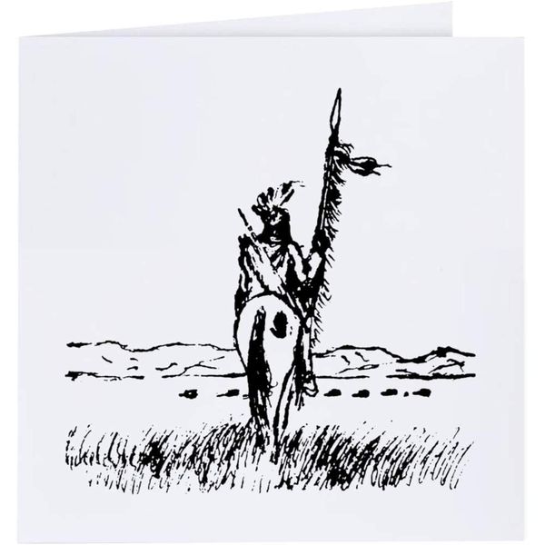 'Native American' Blank Greeting Card (GC00006545)