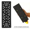 ECSiNG 2Pcs 62 Hole Interface Pad Replacement Compatible with Mirka Rectangular Protective Mat Adhesive Discs for Pneumatic Electric Self-Suction Polishing Machine and Sander