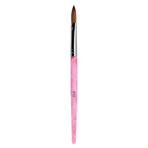 Alexnailart Pink Kolinsky Sable Brush Acrylic Brush Crystal Nail Art Painting Brush Nail Design Tool