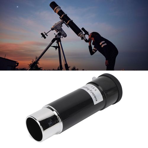 1.5X Barlow Lens for 1.25inch Telescope Eyepiece, Telescope Barlow Lenses, Short Focus Barlow Lens, 1.5X Optical Glass