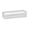 220x55mm Duct Connector with Non-Return Damper Flap - Straight Joint - Rectangular Flat PVC Ducting