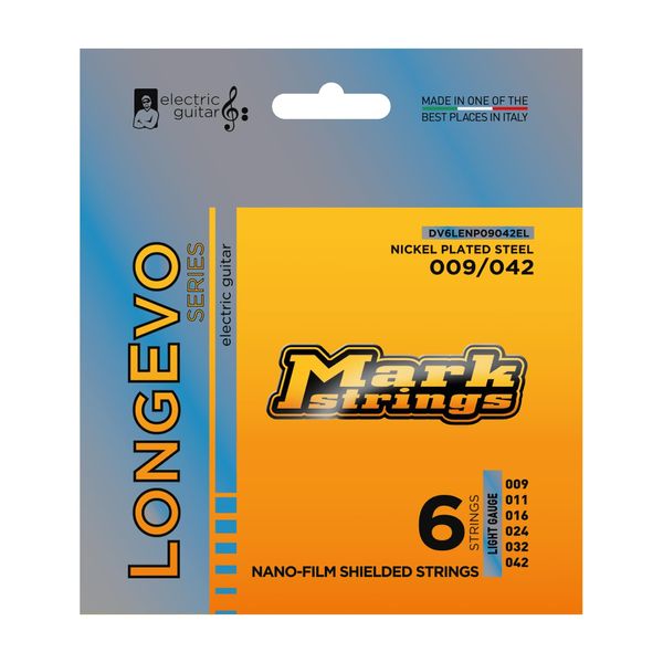 DV Mark DVM-S/6LEN09042 LONGEVO Series [09-42] Nickel Guitar Strings