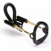 Male Bracket Stretcher, Adjustable Men Support Extender, Effective Stretching Device, Black Gold