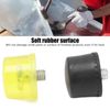 4 Pcs Rubber Hammer Replacement Striking Head Yellow Black Plastic Mallet Head Tips Set(Φ40mm)