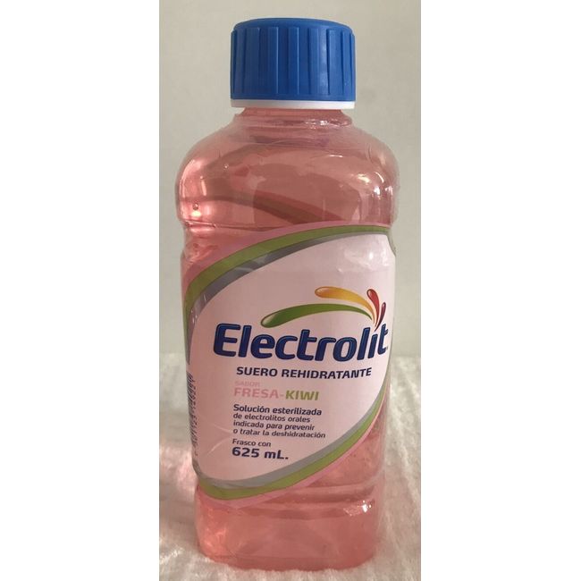 4-Pk Fresa-Kiwi Oral Electrolyte Solution/Electrolit of 21.1oz/625ml Ea