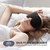 onaEz Sleep Masks, 2023 Upgraded 100% Darkness 3D Sleep Eye Mask with 12mm Recessed Eye Sockets, Breathable Comfortable Soft Milk Ice Silk Sleeping Mask for Traveling Napping All Night Sleeping Yoga
