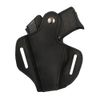 Barsony Black Leather Pancake Holster for Bersa Thunder 380 32 Left