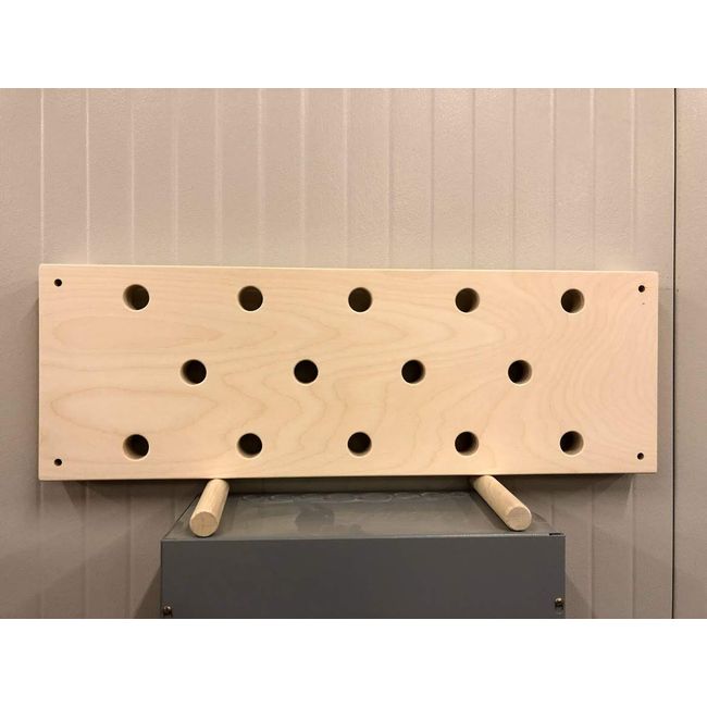 The Plyobox Warehouse 12"x34" Horizontal Climbing Pegboard