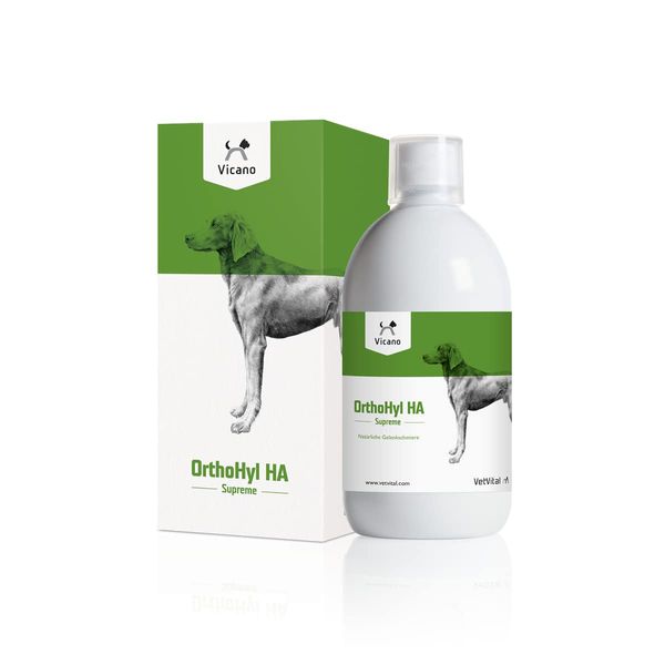 VetVital Viequo OrthoHyl HA Supreme | 500 ml | Supplementary Food for Dogs | To Support the Load Capacity of Joints, Tendons and Ligaments | For All Breeds