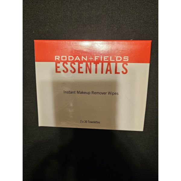 NEW Rodan + Fields Essentials Instant Makeup Remover Wipes 2x30 Towelettes Cloth