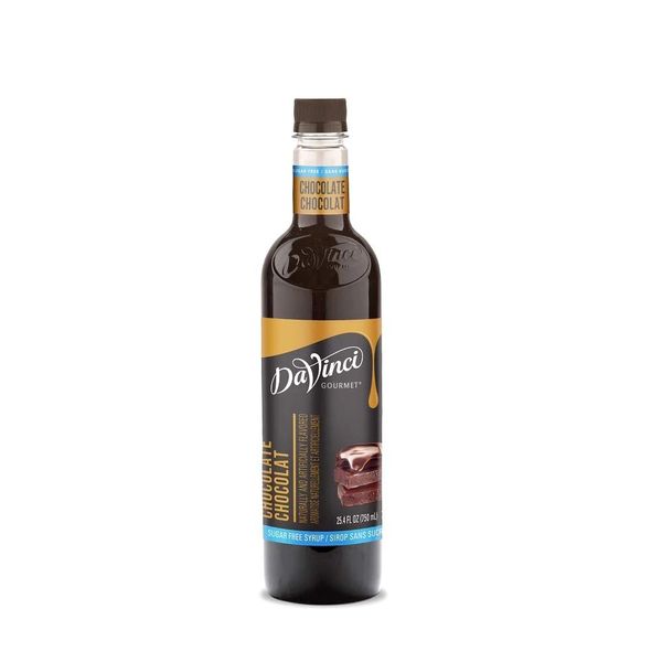 DaVinci Sugar Free Chocolate Syrup 750ml Plastic Single Bottle