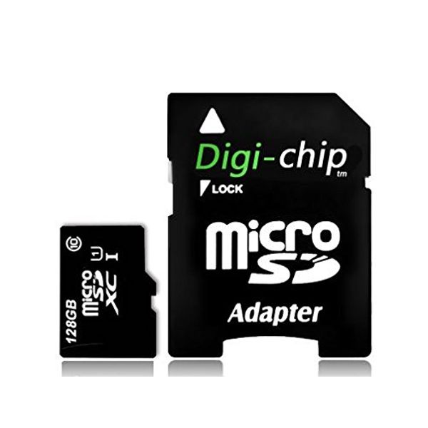 Digi-Chip 128GB Micro-SD Memory Card UHS-1 High Speed For Huawei Mediapad Tablet PC T3, Mediapad T5, M5, M6, T8, T10, M3 lite, M5 lite Media Pad 7" 8" 10" inch Tablet PC