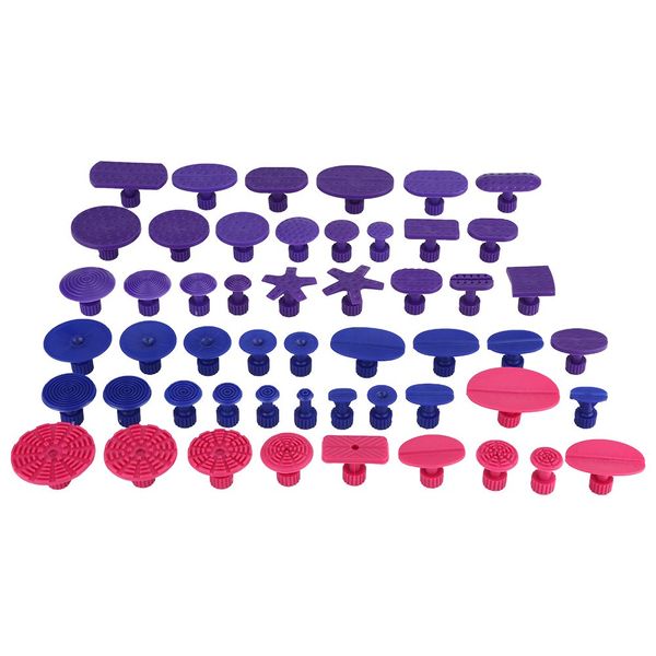 Yosoo Dent Magic Dent Suction Cup Car Dent Repair Different Shapes Dent Repair Tool Car Dent Repair Tool Nylon Suction Cup DIY Repair Tool (Set of 52)