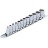 BGS 2755 | Socket Set, 12-point | 6.3 mm (1/4") Drive | Inch Sizes | 12 pcs.