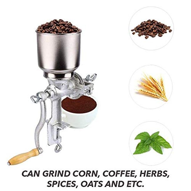 Hand Crank Grain Mill Manual Corn Spice Grinder for Coffee Beans Nut