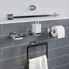 Towel Ring Chrome Square Wall Mounted Stylish Modern Bathroom WC