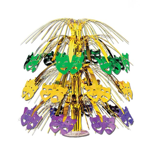 Mardi Gras Cascade Centerpiece Party Accessory (1 count) (1/Pkg)