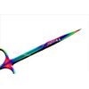 2 GERMAN  IRIS MICRO DISSECTING SCISSORS STRAIGHT 4.5" MULTI RAINBOW TITANIUM 