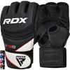 RDX Professional MMA Gloves Fighting Sports Punch Bag, Sparring Training, Grappling Gloves, Free Fight, Sand Sack, Maya Hide Leather Punching Gloves, Reusable, black, m
