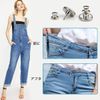 YFFSFDC Button Pins Perfect for Jeans, Removable and No Jumper Pin Sewing, Adjustable Metal Buttons, Increase or Decrease Pants Waist, Jacket Trouser Replacement Buttons(8 Pieces in 1 Set)