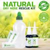 Xlear Dry Nose Relief Kit, Xlear Nasal Spray, Rinse Neti Pot, 50 Refill Packets