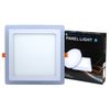 18w Square Recessed LED Ceiling Panel Light Dual Colour Cool White/Blue