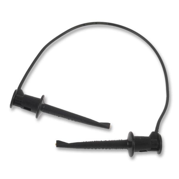 Test Lead, BLK, 203.2MM, 60V, 5A, Grabber Patch Cords, Qty.1 | 3781-8-0