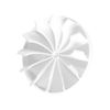 Ø 100mm / 4 inch Extractor Fan Non Return Valve - Ducting Pipe - Plastic - White