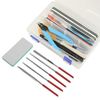 28 PCS Modeler Basic Tools Craft Set, Plastic Box Hobby Model Assemble Building