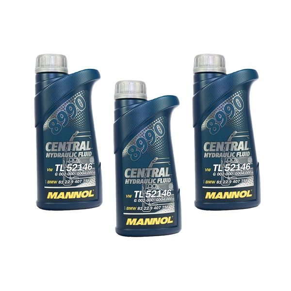 MANNOL Central Hydraulic Fluid Servo Öl Hydrauliköl 3 Stück á 500 ml