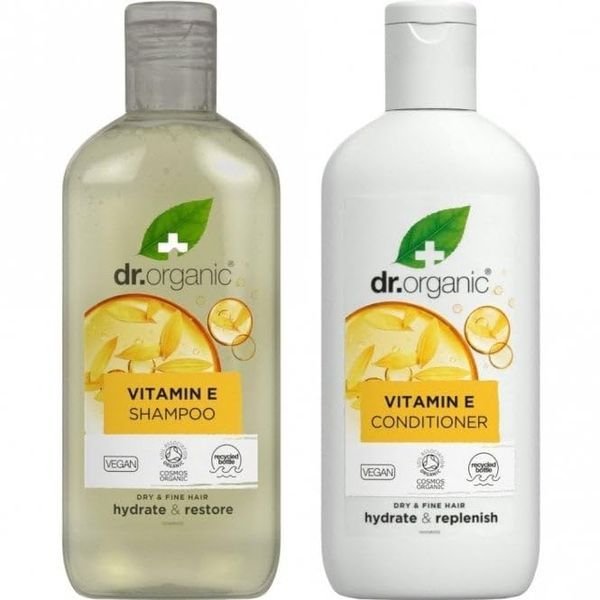 Dr Organic Vitamin E Shampoo & Conditioner Set - VEGAN