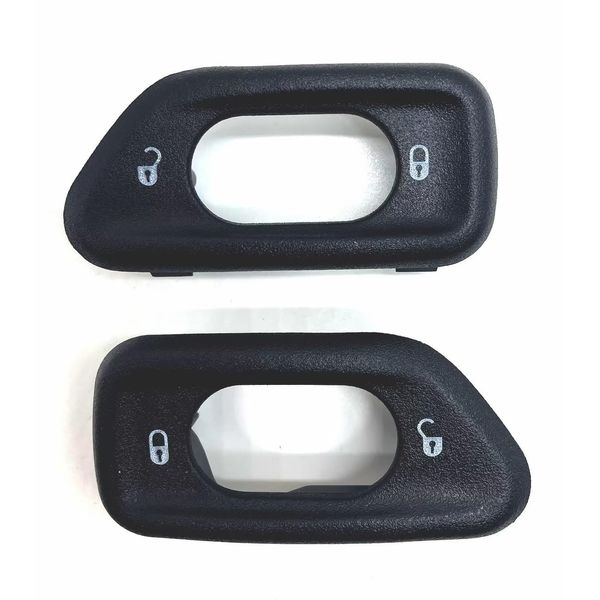 1Pair Door Lock Switch Bezel Compatible with Jeep Wrangler JK 2011-2018 / Driver & Passenger Side 68185911AA 68185910AA