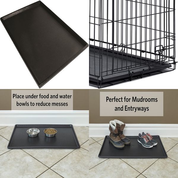 DOG CRATE REPLACEMENT PAN 48 Inch Plastic Leak Proof Pet Dogs Kennel Floor Tray