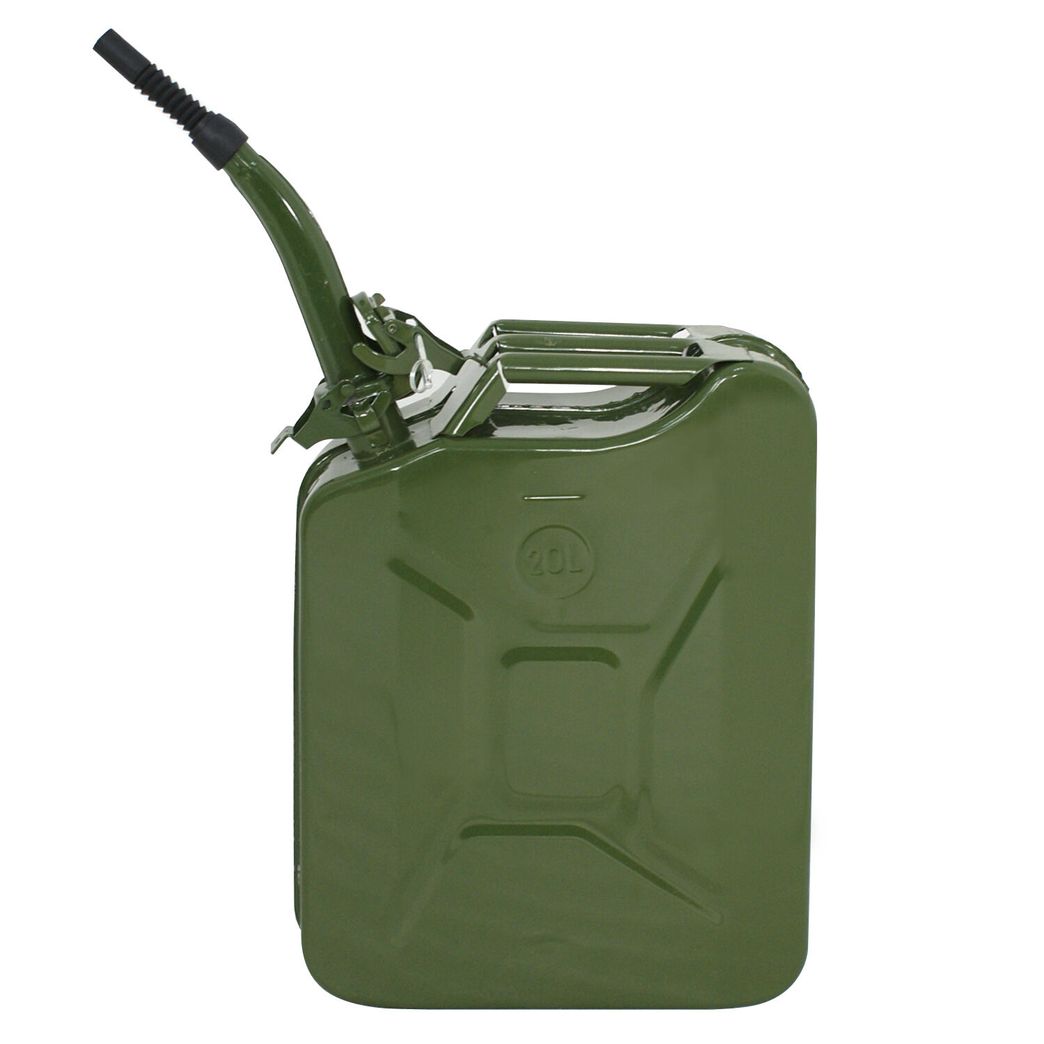 3X Jerry Can Gasoline Fuel Army Army Backup Metal Steel Tank 5 Gallon 20L Gas 