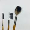 3 Pc Makeup Brush Set Detail Fan Tip Eyeshadow Brush Blue Squirrel T5
