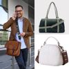 Sourcing Map Adjustable Crossbody Strap Replacement - 2.5cm Wide Shoulder Strap for Handbag, Black, Silver Pull Core Buckle