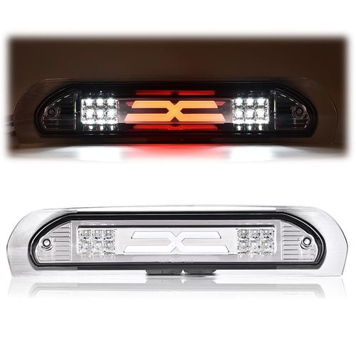 PIT66 LED Bar 3rd Third Brake Light Compatible With Dodge Ram 1500 2500 3500 2002-2009,High Mount Rear Stop Lights Clear lens Clear Housing X